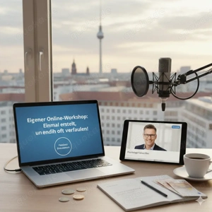 Fokus auf Passives Einkommen (Sehr ansprechend). Eigener Online-Workshop: Einmal erstellt, unendlich