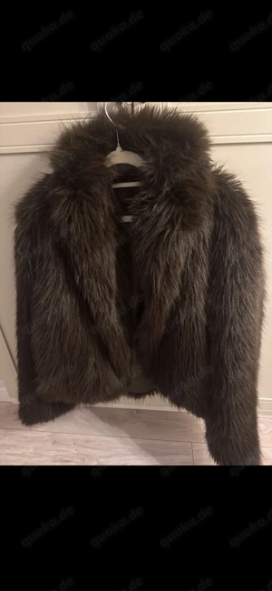felljacke in braun zara