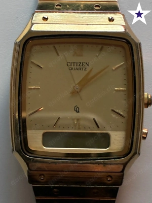 CITIZEN - Herren  elegante analoge goldene Uhr Bild 5