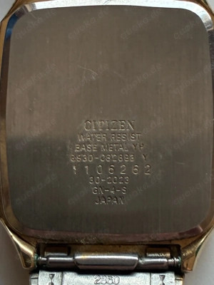 CITIZEN - Herren  elegante analoge goldene Uhr