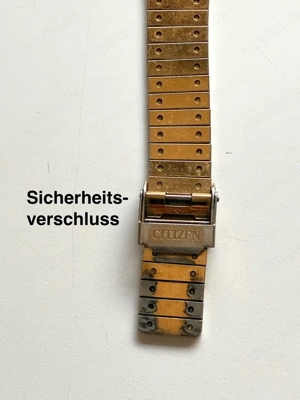 CITIZEN - Herren  elegante analoge goldene Uhr Bild 3