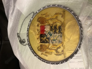 Fensterbild Glas Bayrisches Staatswappen rund 