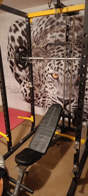 Power Cage + Hanteln + Gewichte