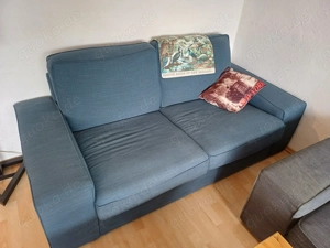 IKEA-Sofa Kivik, 2-Sitzer, Dunkelblau.