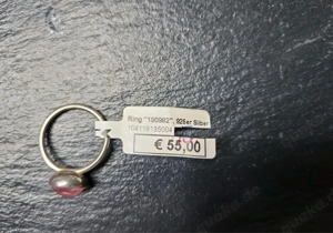 925er Silber Ring mit Stein