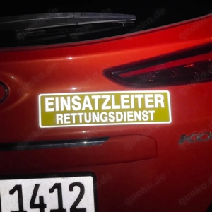 Magnetschild "Einsatzleiter Rettungsdienst" 30 x 8 cm Bild 2