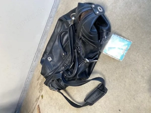 Samsonite Weekender- Reise Tasche Leder mit Etikett original schwarz