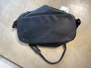 Samsonite Weekender- Reise Tasche Leder mit Etikett original schwarz Bild 5