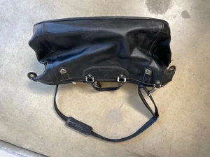 Samsonite Weekender- Reise Tasche Leder mit Etikett original schwarz Bild 6