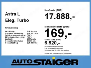 Opel Astra L Eleg. AHK Navi LED Klima Rückfahrkamera Bild 4