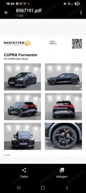 CUPRA Formentor VZ 2.0 TSI 4Drive DSG, Cup-Sportsitze, Beats, AHK