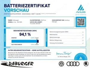 Volkswagen up! ! e-up! Active CCS+KAMERA+TEMPOMAT+94,1% Klima