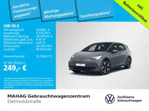 Volkswagen ID.3 Pro Electric150KW 62 kWh NaviPro R.Kam ACC