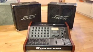 Powermixer Dynacord ES 620 + 2  Solton PA-Boxen - Vintage Bastler