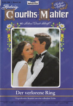 Hedwig Courths Mahler, Band 35, 6. Auflage 