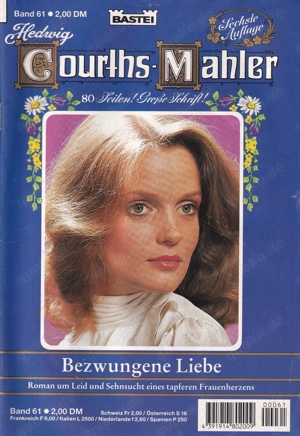 Hedwig Courths Mahler, Band 61, 6. Auflage 