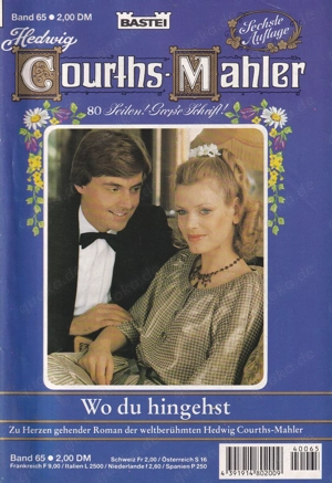 Hedwig Courths Mahler, Band 65, 6. Auflage 