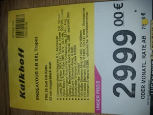 Verkauf Kalkhoff Endeavour 5.xxl  Trapez ,wie neu