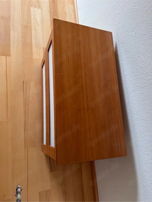 2 Nachtkommoden in Holz Glas 