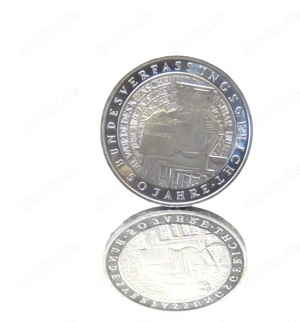 10 DM Münze BRD 50 Jahre Bundesverfassungsgericht 2001 G