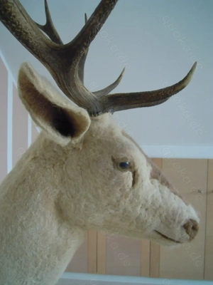 UVP 3.500,-  Hirsch, gefilzt Original von Dr. Miriam Stark