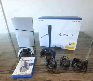 Sony Playstation 5 slim neue PS5 slim spielkonsole mit fifa23 + 2 ps5 controller 