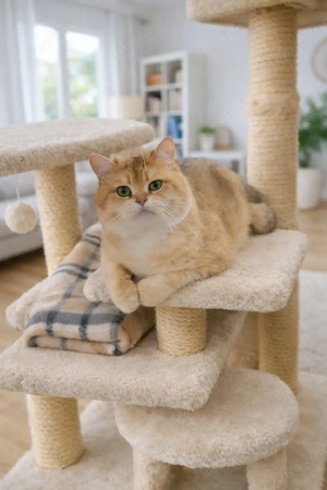 Deckkater   Britisch Kurzhaar Gold Shaded Chinchilla Bild 8