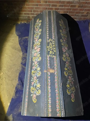 Handebemalte Bauerntruhe Bild 4