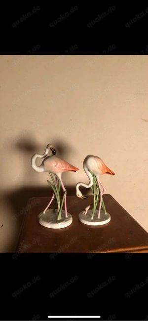 Porzellanfiguren "Flamingopaar" von Rosenthal