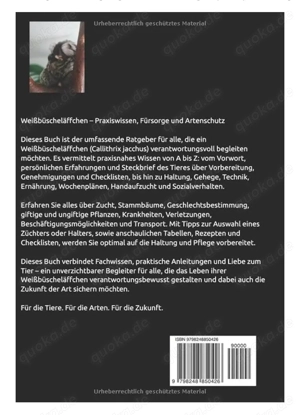 Haltung und Pflege von Weissbüscheläffchen,A5, Hardcover,neu  Bild 2