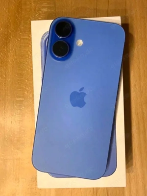 Apple iPhone 16 128GB Blau mot Verpakung und Ladekabel + rechnung und garantie + Akkuzustand : 100%