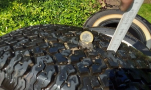 4x Goodyear Sommerreifen P235 TSK1   Weißwandreifen