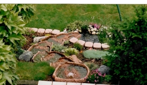 WASSERFALL bestehend aus 8 Bachlaufschalen