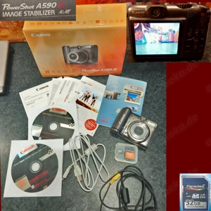 Canon PowerShot A590 IS 8.0MP Digital Camera,32 GB, funktioniert, Batterie betrieben