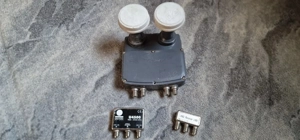 Monoblock Twin LNB mit Diseqc Umschalter für 2 Teilnehmer - Voll Funktionsfähig