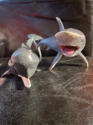 Spielzeugset Hai und Wal