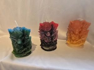 wolfsmutter mit welpen kerze