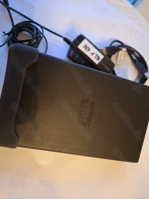 Externe HDD WD-1TB mit Netzteil und Datenkabel