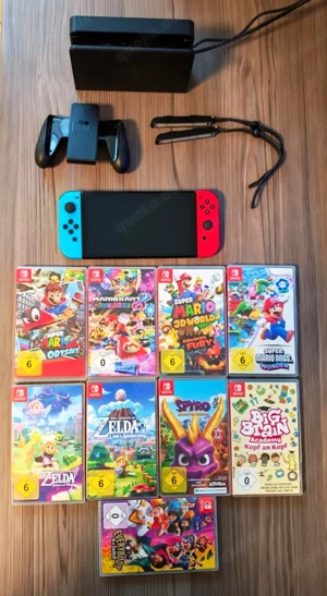Nintendo switch Oled Neon spielkonsole