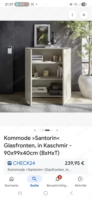 Santorin Glas Kommode Bild 2
