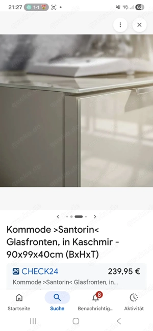 Santorin Glas Kommode Bild 3