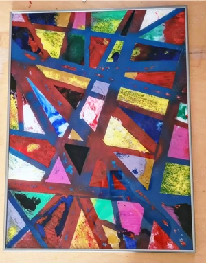 Verkaufe ein abstraktes Gemälde "Crossroads"