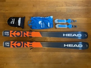 HEAD Kore 87 Freerideski Kinder Jugend 144cm mit Fellen und Contour Tourenadapter, wenig verwendet Bild 6