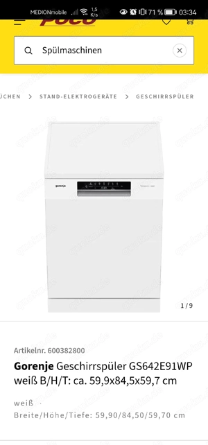 Spülmaschine zu verkaufen 