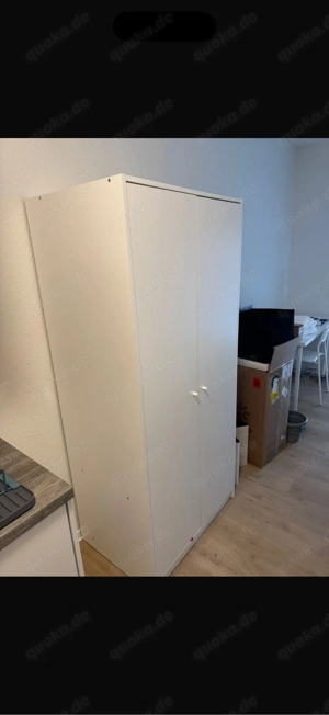 Kleiderschrank weiß 2-türig