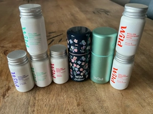 2 x Wild Deodorant Roll-On Sticks + Refills