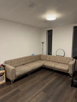 Sofa In Beige Ecksofa Couch Eckcouch Modern Design Greige