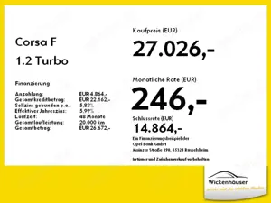 Opel Corsa F 1.2 Turbo # YES LED+SHZ+LM+PDC+Facelift