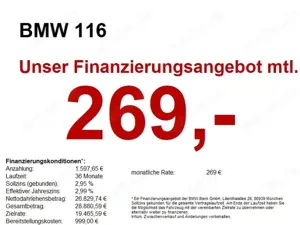 BMW 116 *Automatik* *Driving Assistant*