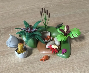 Playmobil 6597 Dino Babys im Nest Top Zustand 